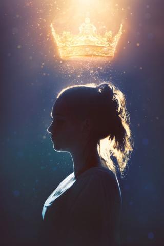 Woman in silhouette with a glowing crown over her head by Kevin Carden | Lightstock | Used by Permission