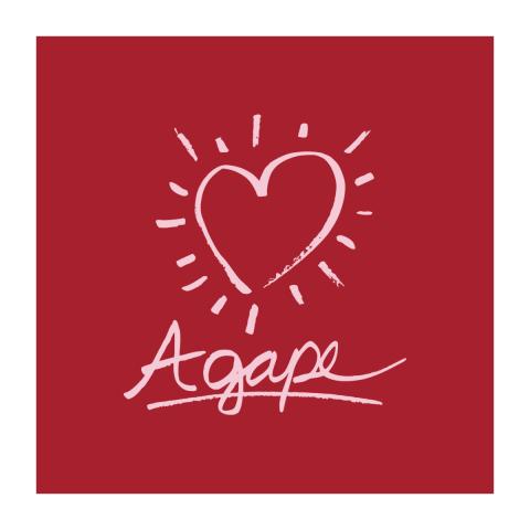 A heart and the word agape on a red background | Redman Creative | Lightstock | Used by Permission