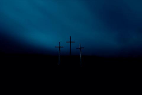 Three crosses in the dark by Ken Oyerly | Lightstock | Used by Permission